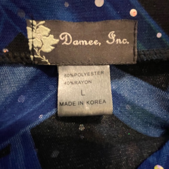 Damee, Inc. Bright & Sparkly Illusion Jacket L FREE SHIP - Picture 4 of 4
